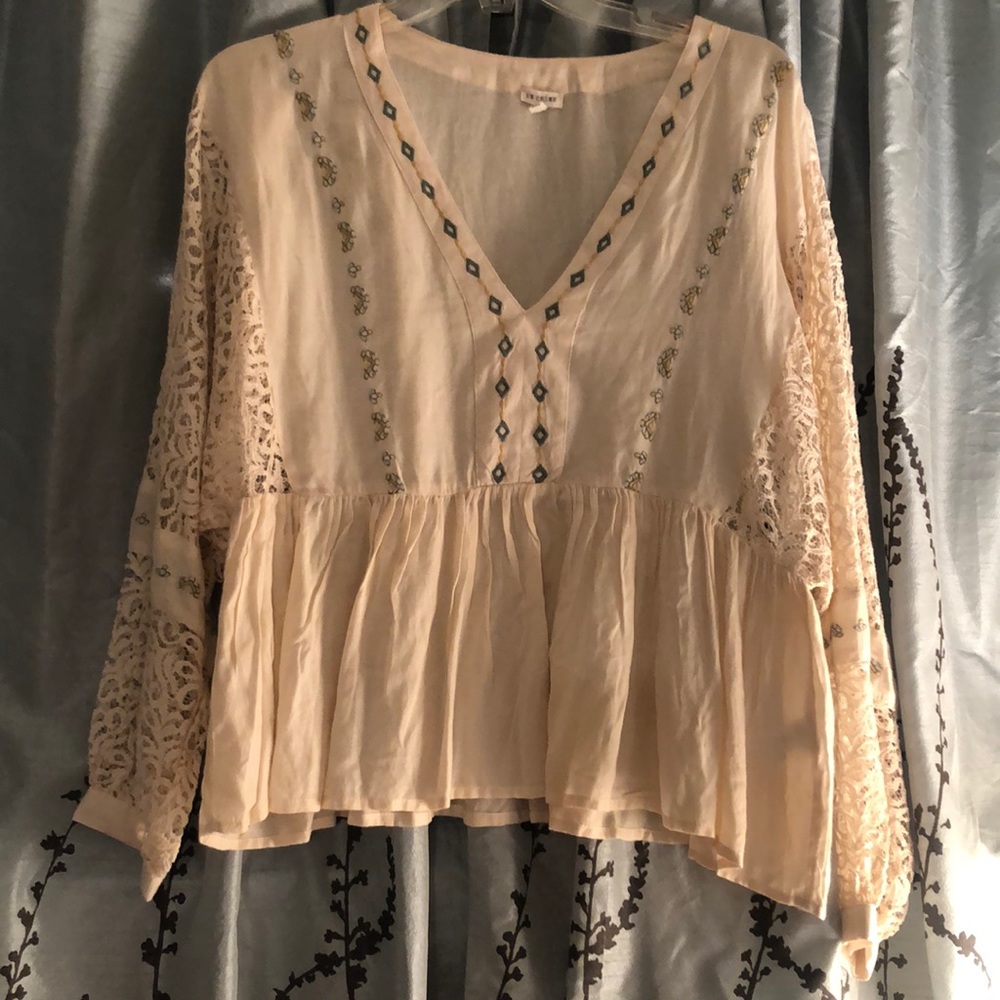 Woman’s embroidered boho top
